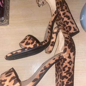 Leopard heels never worn